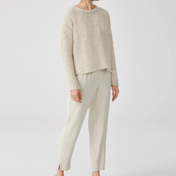 Wool Blend Eileen Fisher Knit Fur Box-Top size Medium. - Picture 11 of 11